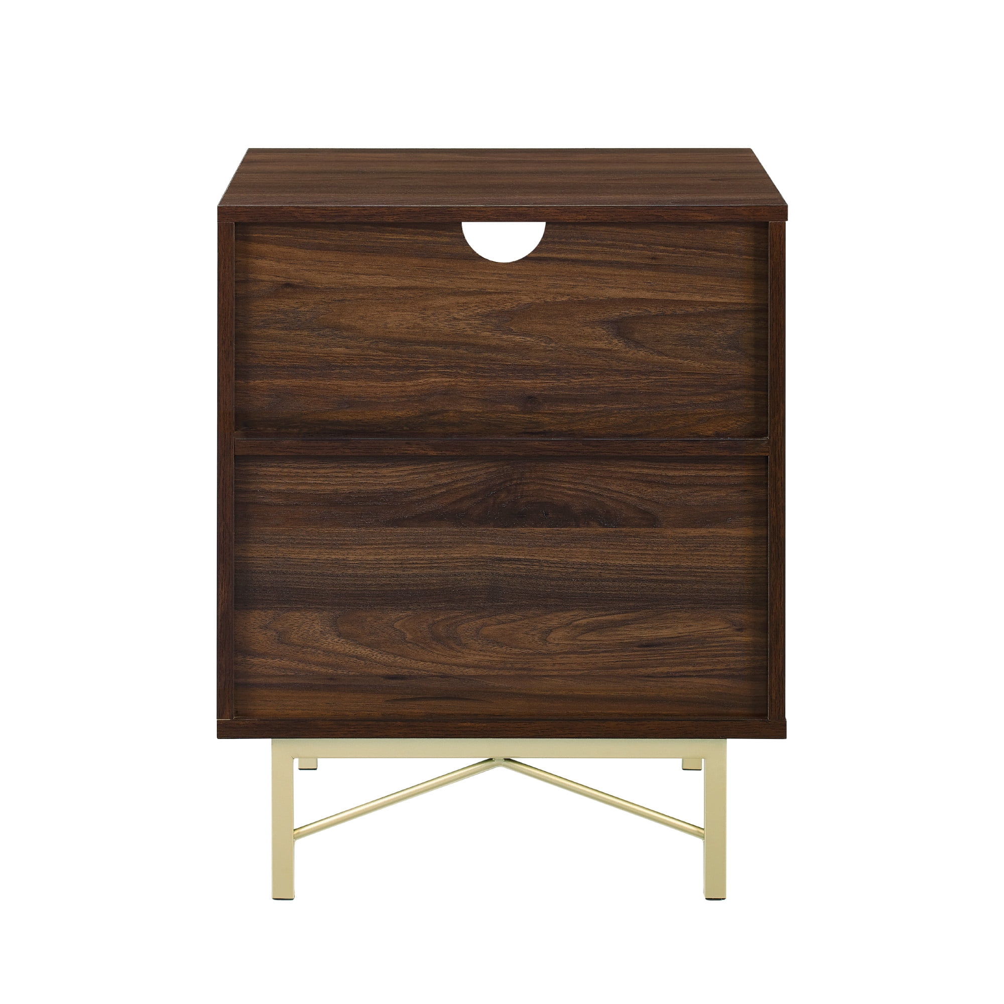 Manor Park Modern Single Drawer Nightstand, White Poplar