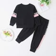 thumbnail image 4 of Baby Girl Clothes Set Long Sleeve Fashion Leopard Sweatshirt Tops + Harem Pants Infant Newborn Girls Spring Fall Outfits Sets, 4 of 5