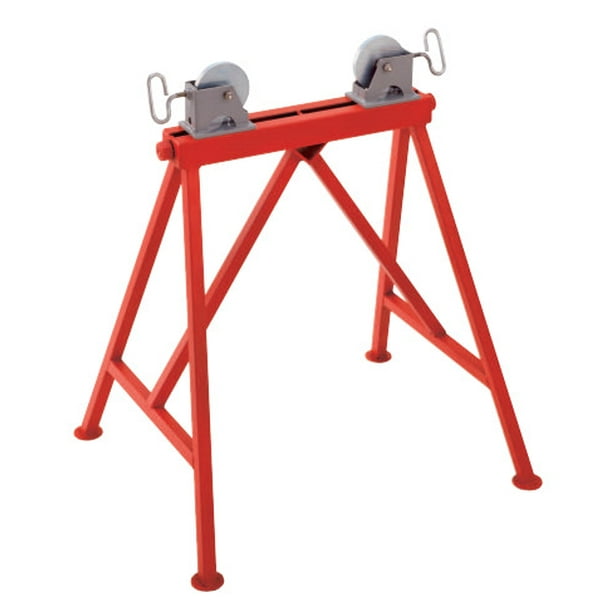 Pipe Stands, Adjustable Roller Stand w/Steel Wheels