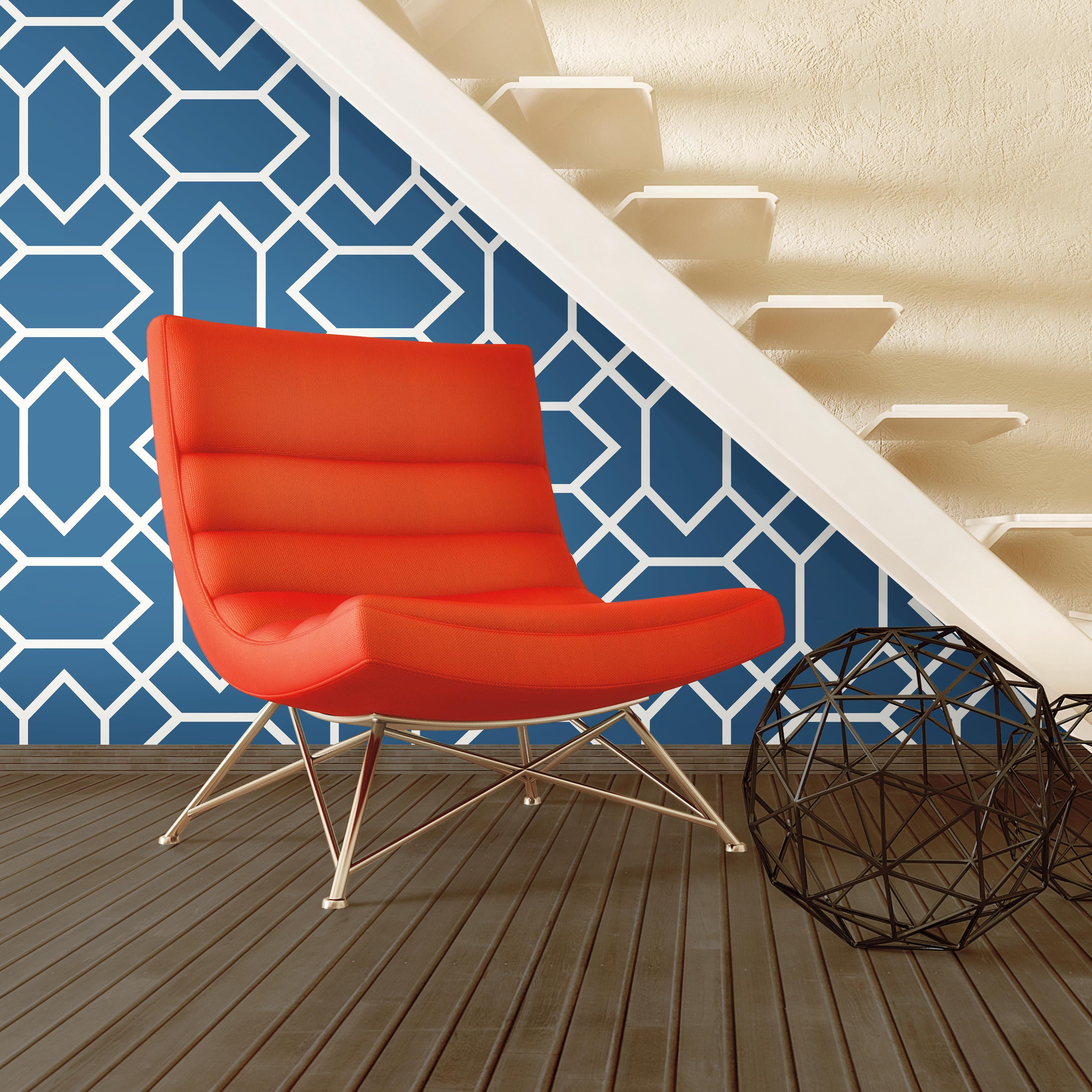 RoomMates Blue Modern Geometric Peel & Stick Wallpaper