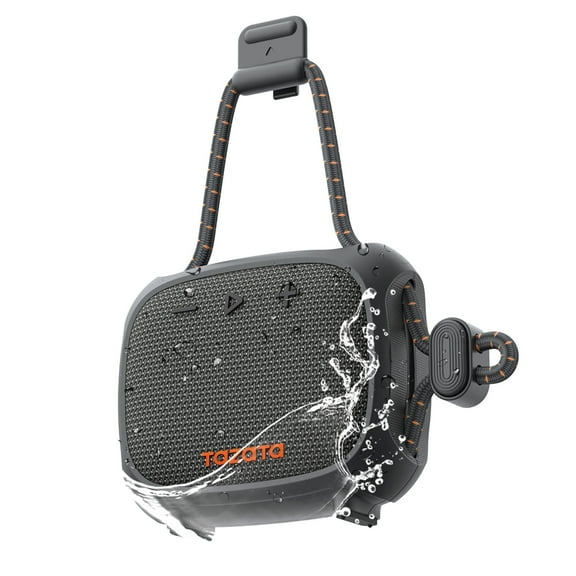 TAZATA Mini Bluetooth Speaker, Portable Wireless Outdoor Speakers, IPX7 Waterproof, Bluetooth 5.3, Loud HD Sound, Robust Bass, Extra Long Playtime