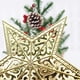 thumbnail image 4 of pstuiky Estrella hueca navideña para la parte superior del árbol decoración navideña punta del árbol festivo decoración de estrella hueca irrompible decoración navideña para el árbol de Navidad, 4 of 6