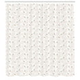 thumbnail image 3 of Ambesonne Swan Shower Curtain, Doodle Pastel, 69"Wx84"L, Peach Marigold Black, 3 of 3