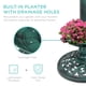 thumbnail image 4 of Fuente de baño con pedestal para pájaros con luz solar para exteriores, verde, 4 of 7