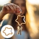 thumbnail image 2 of Uxcell Clip de Resorte en Forma de Estrella [Paquete de 6] - Clip para Llaveros Gancho de Resorte [Oro/Aleación de Aluminio], 2 of 6