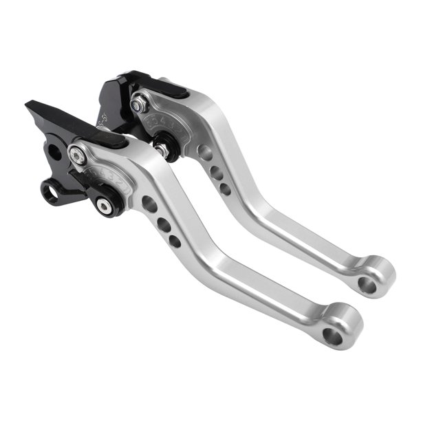 Palancas de freno y embrague cortas Unique Bargains para Aprilia Tuono V4R 2011-2016, palanca de freno ajustable en 6 posiciones, aleación de aluminio T6 6061, tono plateado