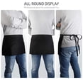 thumbnail image 7 of Toptie 3 Pack 3 Pockets Waitress Waist Apron Cotton Kitchen Server Apron for Restaurant Baker, 24"W x 12"H-Red, 7 of 7