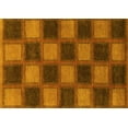 thumbnail image 1 of Ahgly Company Machine Washable Indoor Rectangle Checkered Yellow Modern Area Rugs, 6' x 9', 1 of 4