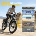 thumbnail image 6 of Electric Bike for Adults, 2000W 4000W Peak Motor, 48V 25Ah Removable Battery, 26x4.0 Fat Tire Ebike, 7-Speed Shimano, Front Fork & Linkage Suspension, Rear Rack, 40MPH, UL2849, Black, 6 of 10