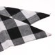 thumbnail image 3 of Bufanda para Perros Colco Mascota Toalla de Saliva Clásica Estampado de Cuadrícula Triangular Negro Blanco, 3 of 8