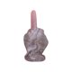 thumbnail image 1 of Figura de cristales del dedo medio Estatua divertida del dedo medio de cristal, decoración del dedo medio, estatua de bolsillo tallada a mano Decoración de cristal del dedo medio, 1 of 8