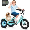 thumbnail image 2 of ABORON 16" Kids Electric Tricycle for Beginner Riders, 3 Wheel Electric Bikes for Boys Girls, 250W 24V Fat Tire Electric Trike, Aluminum Frame Motored Trike with Adjustable Seat and Removable Battery, 2 of 11