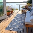 thumbnail image 6 of Addison Rugs Chantille Indoor/Outdoor Transitional Diamonds Navy Washable Runner Rug, 2'3" x 7'6", 6 of 6