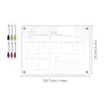 thumbnail image 4 of Weekly Menu & Meal Planner Board for Fridge Includes 6 Liquid Chalk Markers and Grocery/To Do Lists, 4 of 7