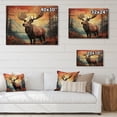 thumbnail image 4 of Designart "Majestic Geometric Moose in Brown Peach" Animals Print on Natural Pine Wood, 4 of 5