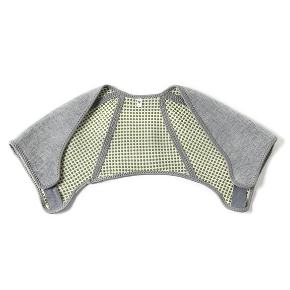 Shoulder Support Brace Belt Self Heating Therapy Compression Dislocation Arthritis Pain Relief Shoulder Wrap Protector (Color : Gray, Size : X-Large)