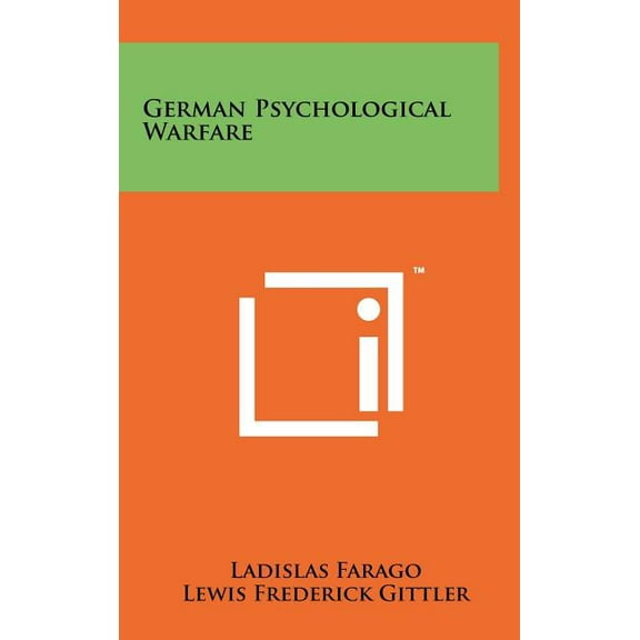 German Psychological Warfare Hardcover