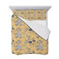 thumbnail image 7 of Vintage Flower Twin Size Down Alternative Comforter, Lightweight Comforter Quilt Bedding Set with Pillow Shams Country Bird Garden Butterfly Yellow All Seasons Bed Comforter Duvet Insert 68"x86", 7 of 7