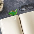 thumbnail image 3 of Bookmark, Cute Animal Clip Bookmark, Alloy Spring Clip Page Marker Student Gift Reading Accessory, Green, 3 of 3