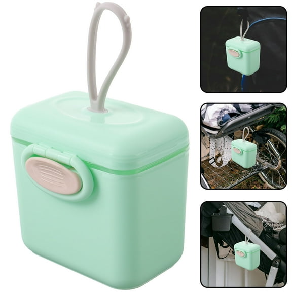 UPOUART Compartmentalized Formula Dispenser Container Milk Powder Dispenser PP Travel 1Pcs