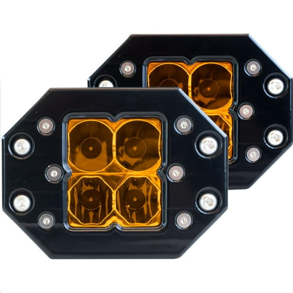 Heretic Studio LB-6SFQT122 6-Series Quattro Flood Light - Black Flush Mount
