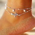 thumbnail image 6 of QQTDFG Double Layer Pearl Ankle Bracelets For Women Girls Style Chain Beach Anklet-default, 6 of 6