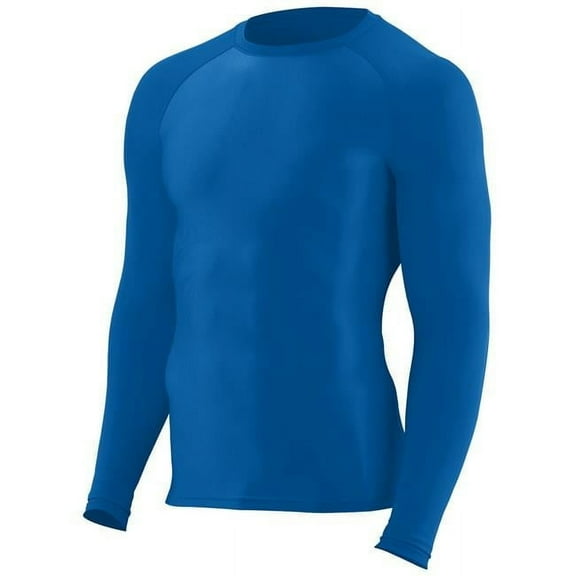 2604A-Royal-L Hyperform Compression Long Sleeve Shirt, Royal - Large