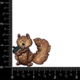 thumbnail image 3 of Squirrel with Acorn Nut, Embroidered, Iron on Patch, 3 of 4
