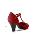 thumbnail image 5 of Dream Pairs Women's T-Strap Heels with 6.5cm Block Heel, Vintage-Inspired Mary Jane Pumps, 5 of 7