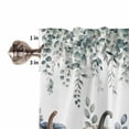 thumbnail image 5 of Blue Grey Pumpkins Fall Kitchen Valances for Windows 42x18 Inch Kitchen Curtains Valances Rod Pocket Eucalyptus Leaves Thanksgiving Bathroom Window Valances for Window Treatment Decor, 5 of 6
