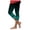 Mint Green, variant on felwors Women's Floral Butterfly Capri Leggings High Waist Tummy Control Yoga Pants Summer Casual Workout Lounge Cropped Leggings Mint Green for Size L