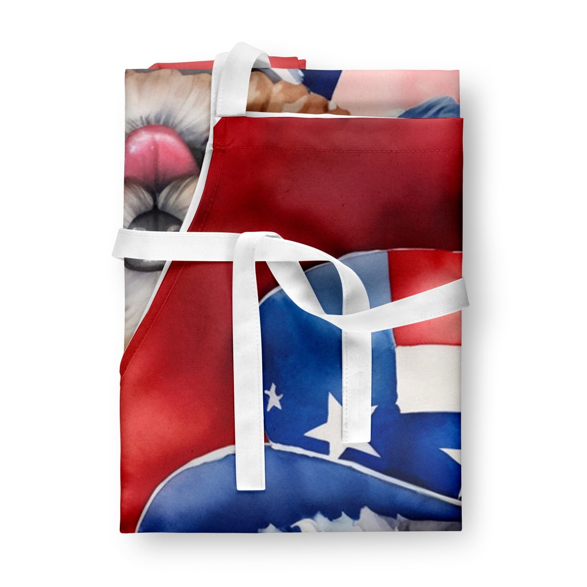 Carolines Treasures DAC5756APRON 30 x 27 in. Maltipoo Patriotic American Apron