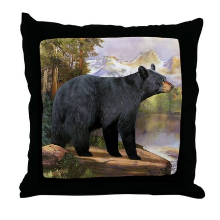 Bears Mvp Pillow - CafePress - Black Bear - Decor Throw Pillow (18