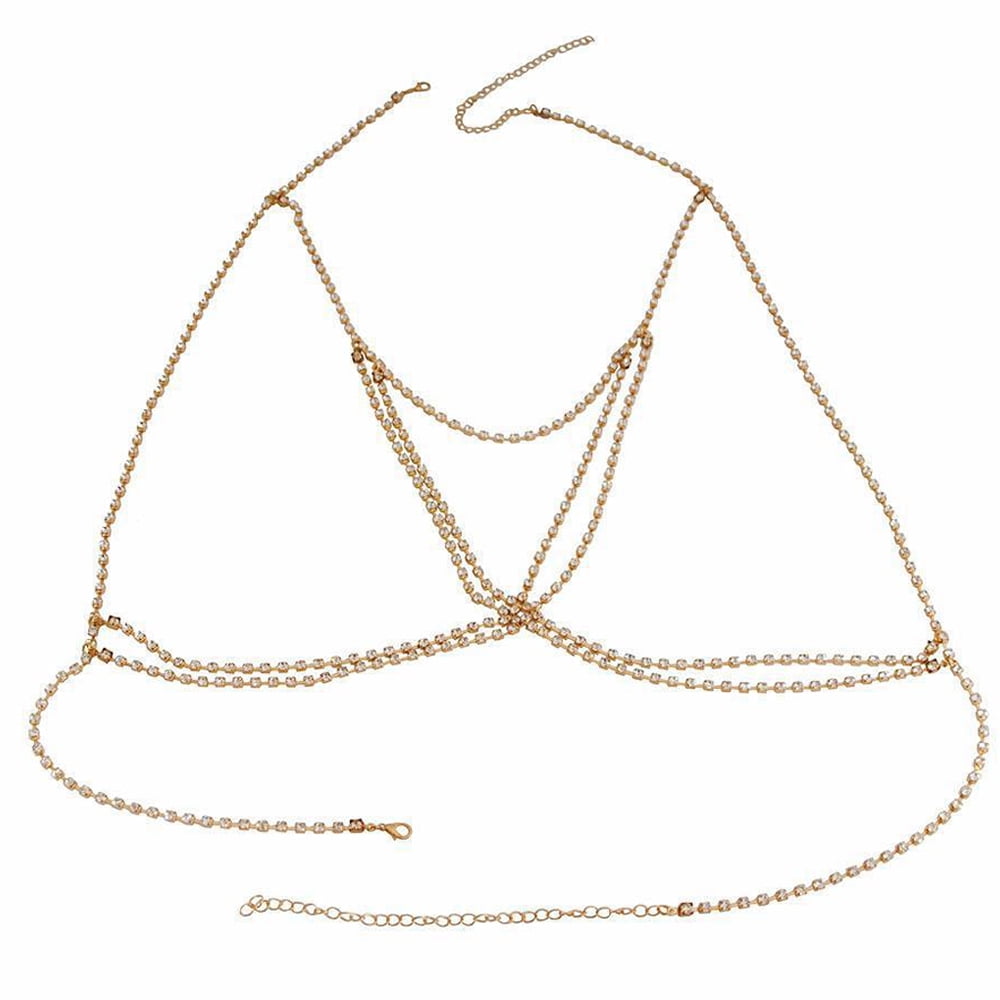 Crystal Body Chain Bikini Body Chains Chest Chain Fashion