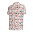 thumbnail image 3 of Daiia Floral Ditsy Pattern Men’s Polo Shirts,Solid Deck Shirt,Classic Fit, Breathable Cotton Polo for Casual and Sport Wear-X-Large, 3 of 9
