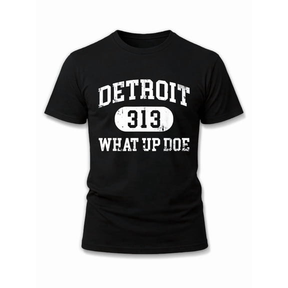 Greenink Detroit 313 Local Pride Tee Men's t shirts black gifts graphic Comfortable loose and fashionable T-shirt Vintage Unisex Shirt Cotton tshirts