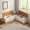 Brown, variant on IDEK L Shaped Breakfast Nook Bench with Storage,Space-Saving Corner Bench for Kitchen, Living Room, White and Oka