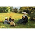 thumbnail image 3 of Louis Emile Adan 18x13 Black Modern Framed Museum Art Print Titled - The Lesson of Catechism, 3 of 5