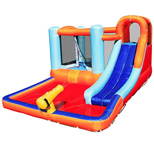 Inflatable Giant Bouncing Castle with Trampoline and Pool Walmart.com