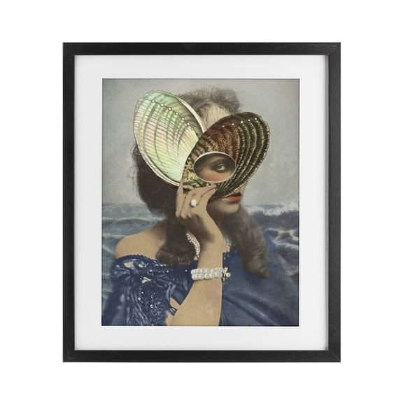 Stupell Industries Eclectic Portrait of Naturalist Black Framed Print Under Glass, 13 x 16, by Victoria Barnes
