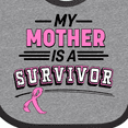 thumbnail image 4 of Inktastic My Mother is a Survivor Breast Cancer Awareness Boys or Girls Baby Bib, 4 of 4