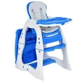 thumbnail image 1 of Costway 3 in 1 Baby High Chair Convertible Play Table Booster Toddler Tray, 1 of 10