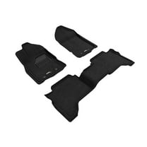 3D MAXpider Custom Fit Elegant Floor Mat (Black) for 2019-2021 Ford Ranger SUPERCREW - 1ST Row 2ND Row