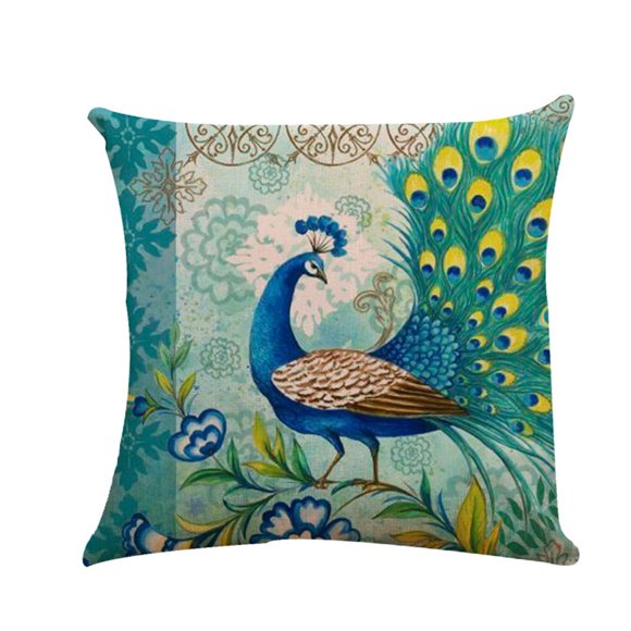 TIELUTT Printed Flax European Style Mixed Cushion Cover 45x45 Size Silk Pillowcases Savvy Sleepers Satin Pillowcase Silk Pillowcase for Men Toddler Pillowcase Silk Pillowcase Silk Standard