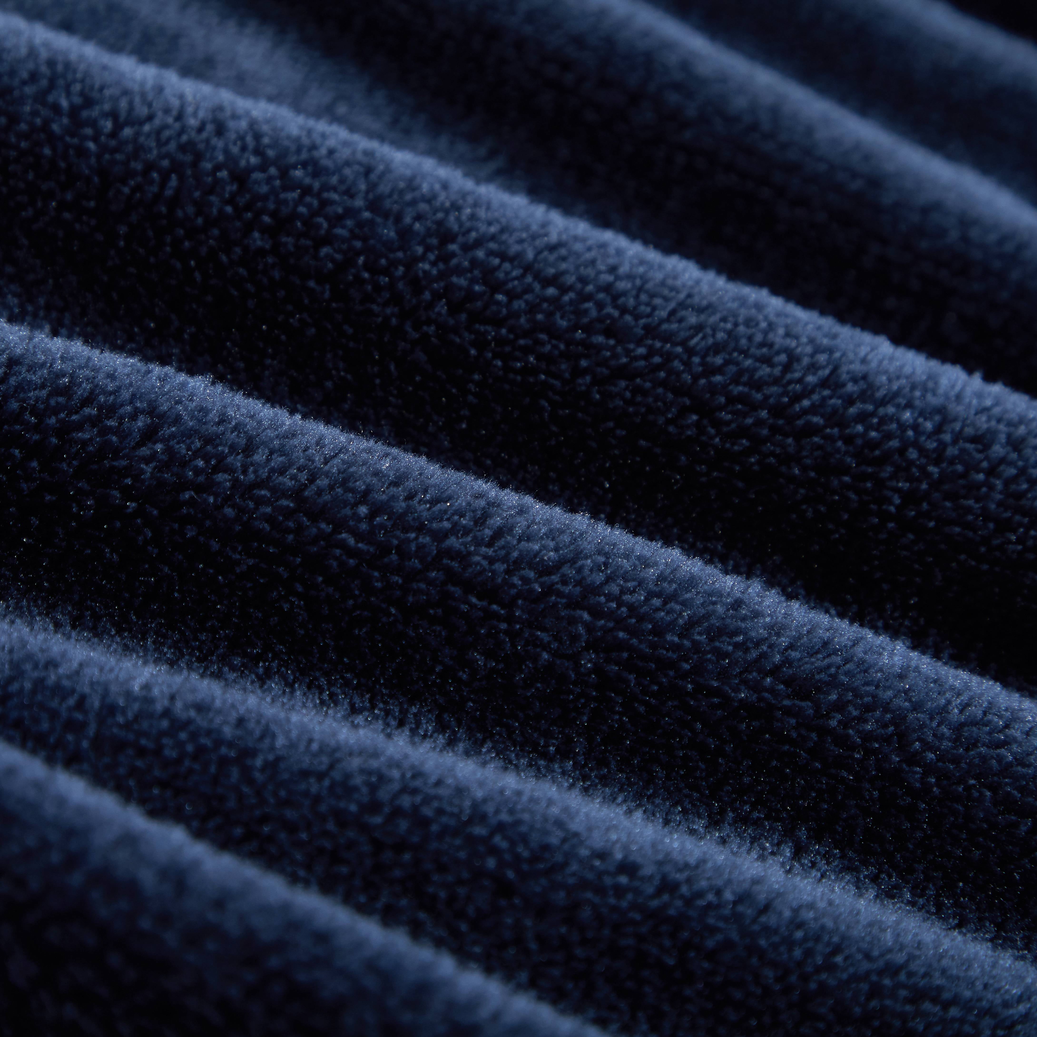 Well Being Soft Plush Electric Heated Throw, 50" x 60" size, Navy