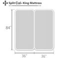 thumbnail image 4 of Split-California King Bed Sheet Set (5-Pieces) Adjustable Bed Sheets - 800 Thread Count 100% Egyptian Cotton - 21" Deep Pocket of Fitted Sheet -(Split California King, Navy Blue Solid), 4 of 8