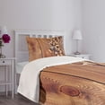 thumbnail image 5 of Ambesonne Rustic Quilted Bedspread Set 2 Pcs, Wooden Table Wine Corks, Twin Size, Brown, 5 of 6