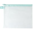 thumbnail image 2 of Avery Elle Zippered Vinyl Mesh Pouch-Aqua-Large, 2 of 2