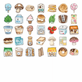 thumbnail image 4 of 35pcs Cute Cartoon Stickers Food Sticker Pack Fun Snack Stickers for Laptops Notebooks Suitcases, 4 of 9