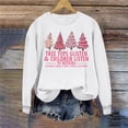 thumbnail image 2 of Penkiiy Womens Christmas Sweatshirts Christmas Tree Graphic Shirts Cute Christmas Tree Long Sleeve Pullover Tops Blouse XS White, 2 of 4